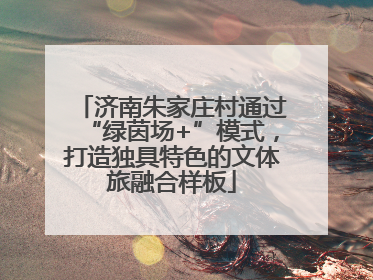 济南朱家庄村通过“绿茵场+”模式，打造独具特色的文体旅融合样板
