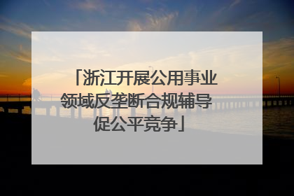 浙江开展公用事业领域反垄断合规辅导 促公平竞争