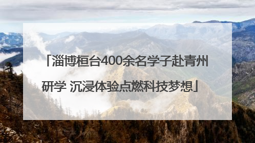 淄博桓台400余名学子赴青州研学 沉浸体验点燃科技梦想