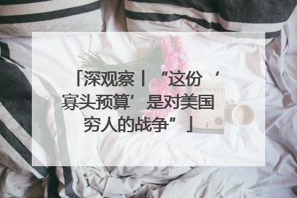 深观察丨“这份‘寡头预算’是对美国穷人的战争”