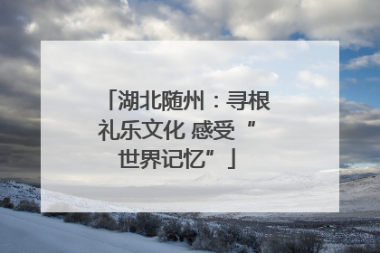 湖北随州：寻根礼乐文化 感受“世界记忆”