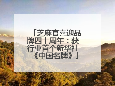 芝麻官喜迎品牌四十周年：获行业首个新华社《中国名牌》