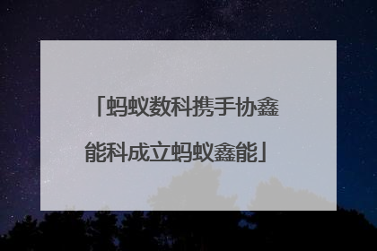 蚂蚁数科携手协鑫能科成立蚂蚁鑫能