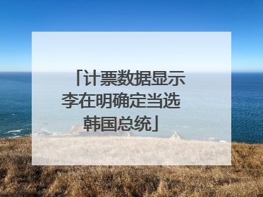 计票数据显示李在明确定当选韩国总统