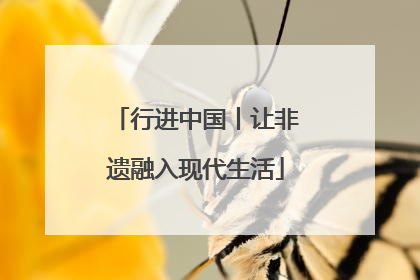 行进中国丨让非遗融入现代生活