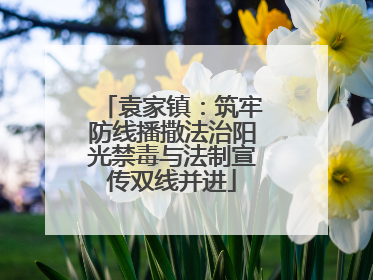袁家镇：筑牢防线播撒法治阳光禁毒与法制宣传双线并进