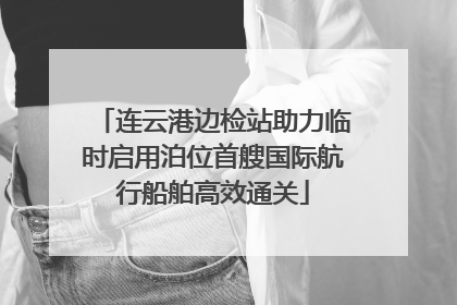 连云港边检站助力临时启用泊位首艘国际航行船舶高效通关
