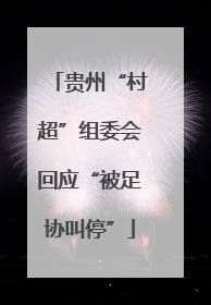 贵州“村超”组委会回应“被足协叫停”