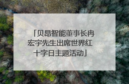贝昂智能董事长冉宏宇先生出席世界红十字日主题活动