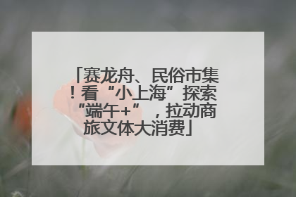 赛龙舟、民俗市集！看“小上海”探索“端午+”，拉动商旅文体大消费