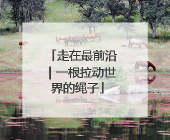 走在最前沿｜一根拉动世界的绳子