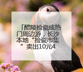 醴陵捡瓷成热门周边游，长沙本地“捡瓷市集”卖出10元4件低价