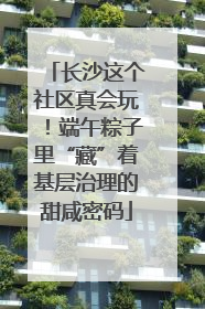 长沙这个社区真会玩！端午粽子里“藏”着基层治理的甜咸密码