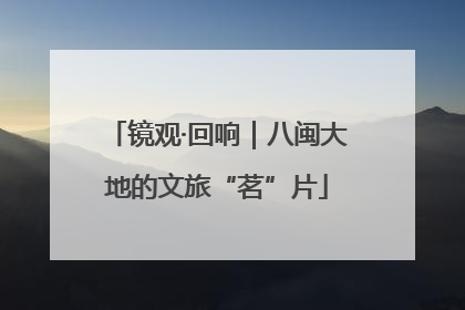 镜观·回响｜八闽大地的文旅“茗”片