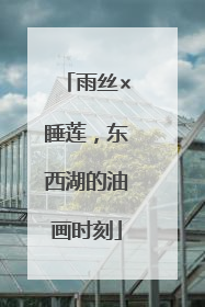 雨丝×睡莲，东西湖的油画时刻