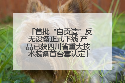 首批“自贡造”反无设备正式下线 产品已获四川省重大技术装备首台套认定