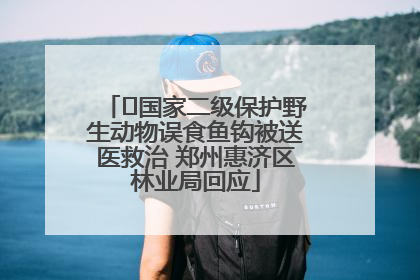 ﻿国家二级保护野生动物误食鱼钩被送医救治 郑州惠济区林业局回应