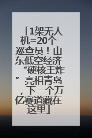 1架无人机=20个巡查员！山东低空经济“硬核王炸”亮相青岛，下一个万亿赛道藏在这里