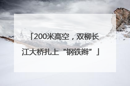 200米高空，双柳长江大桥扎上“钢铁辫”