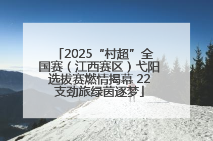 2025“村超”全国赛（江西赛区）弋阳选拔赛燃情揭幕 22支劲旅绿茵逐梦