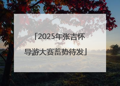 2025年张吉怀导游大赛蓄势待发