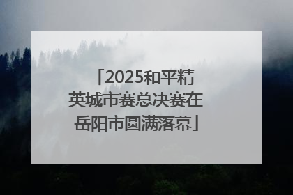 2025和平精英城市赛总决赛在岳阳市圆满落幕