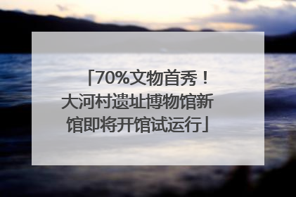70%文物首秀！大河村遗址博物馆新馆即将开馆试运行